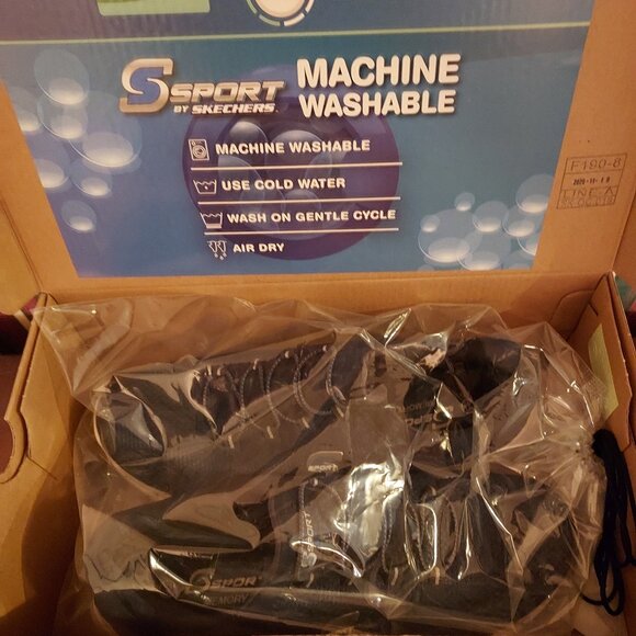 Skechers S Sport Womens Navy Memory Foam Mesh Sneakers Size 9.5M NWT - Picture 5 of 6